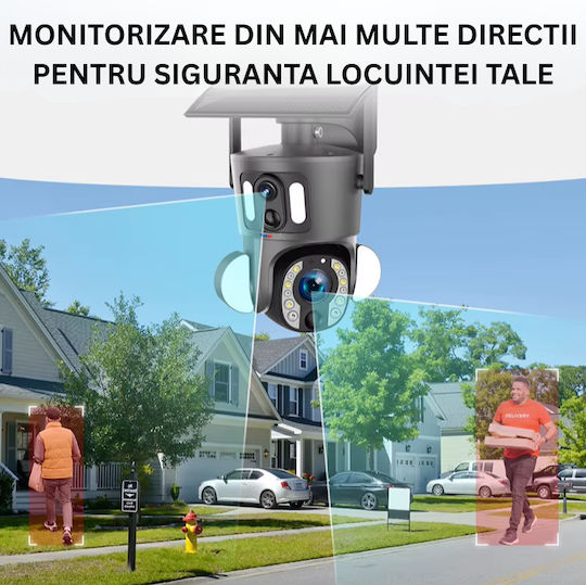 4g Überwachungskamera 8mp Videoauflösung Solarbetrieben 20x Optischer Zoom Menschenerkennung Ip66