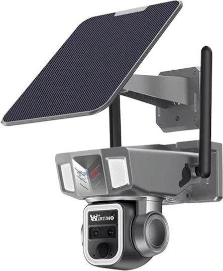 4g 2k Ultra Hd Surveillance Camera Dual Lens 20x Optical Zoom Solar Charging App-controlled Rotation Ip66 Water Resistant