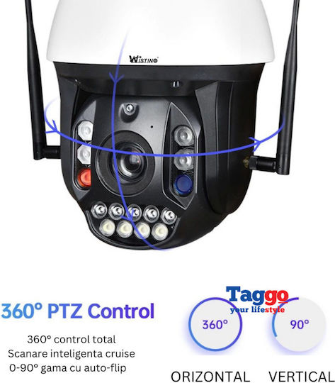 Cameră de Supraveghere 4G 4K Ultra HD Zoom Optic 99x Rotire 360° Controlată prin Aplicație IP66 Rezistentă la Apă