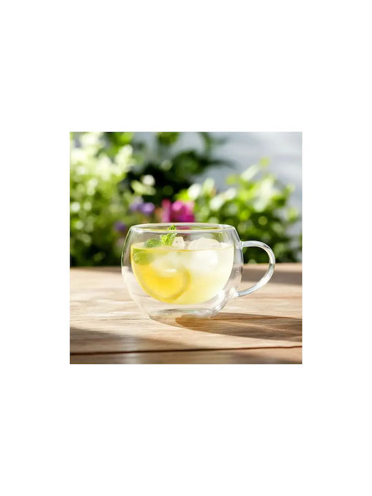 Vilde Σετ Φλιτζάνια Espresso Γυάλινα Διάφανα 280ml 2τμχ
