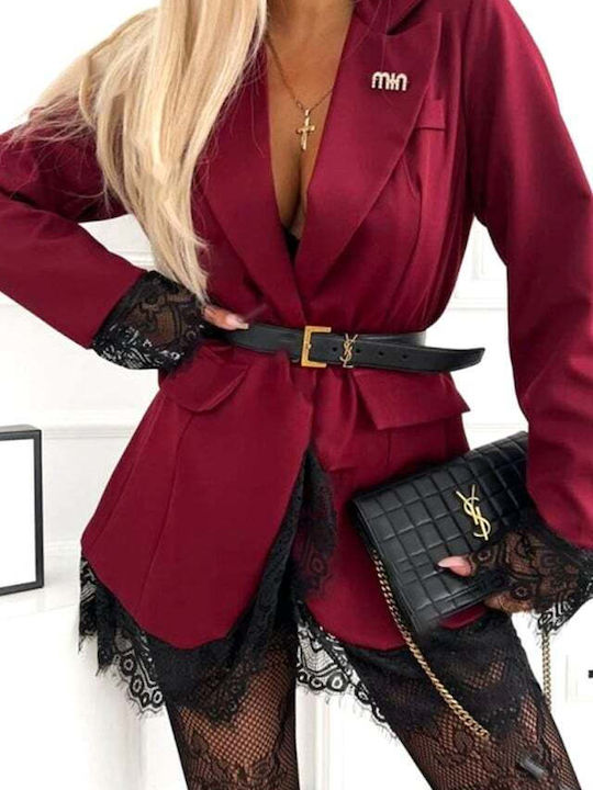 Lang Damen Blazer Burgundy
