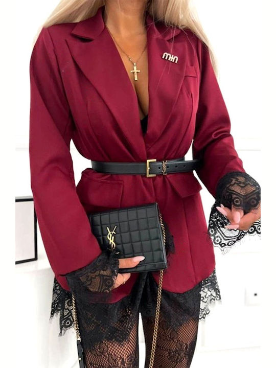 Lang Damen Blazer Burgundy