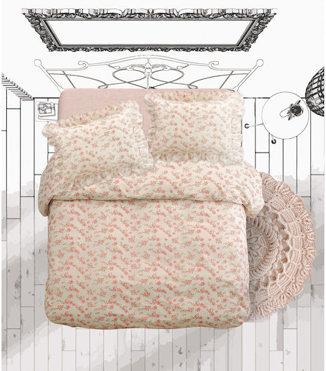 Makis Tselios Home Bettwäsche-Set Einzel 170x270cm. Mona 4Stück