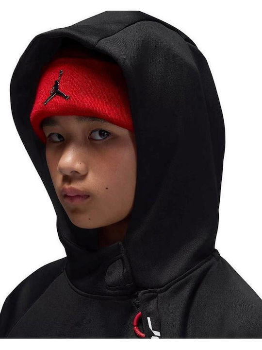 Fleece Kids Sweatshirt with Hood Black