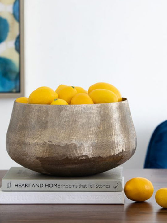 Artekko Planter Aluminum Gold 19.5x19.5x33cm.