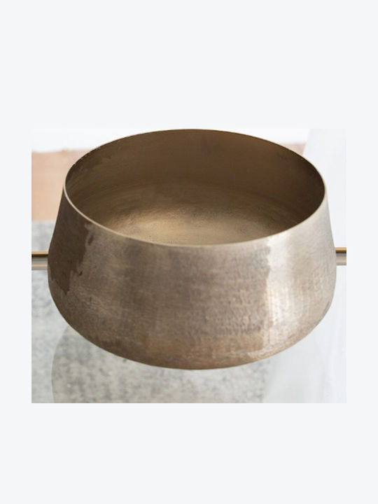 Artekko Planter Aluminum Gold 19.5x19.5x33cm.
