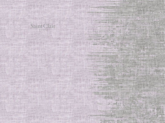 Saint Clair Σουπλά Μεταλλικό Ασημί 45x33cm 4τμχ