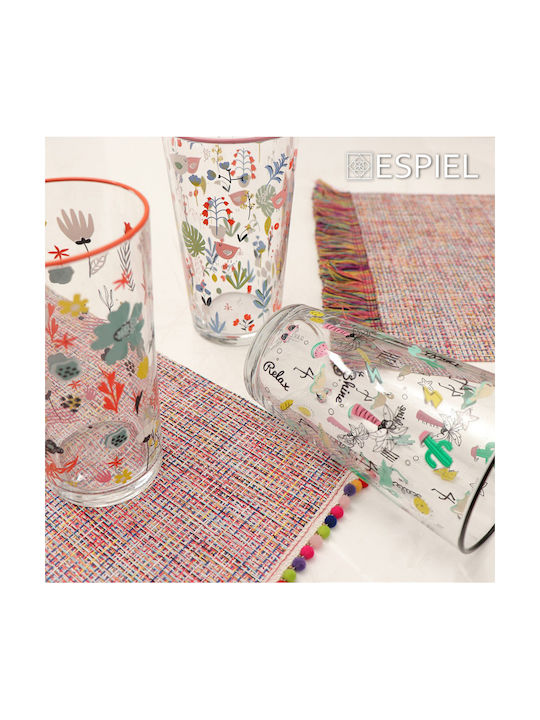 Espiel Plastic Placemat Pink 45x30cm PUL402