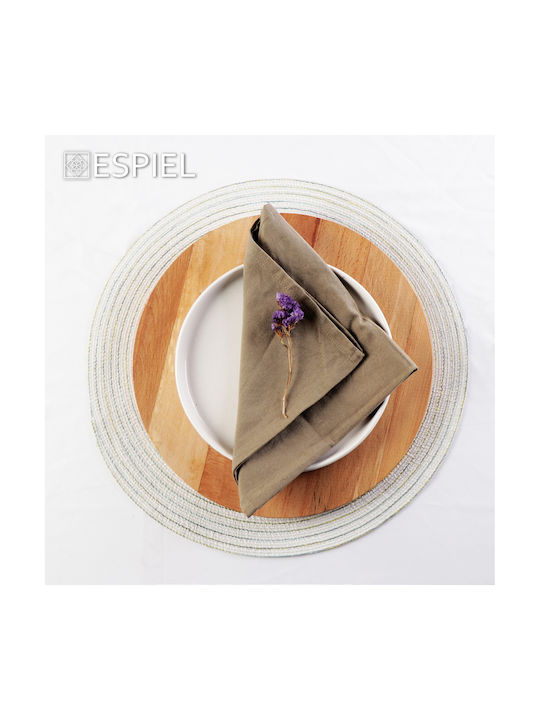 Espiel Plastic Placemat White 38x38cm PUL509