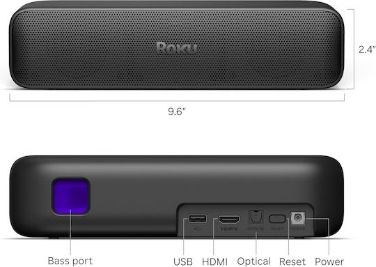 Roku TV Box Streambar SE 2-in-1 9104R 4K UHD USB 2.0