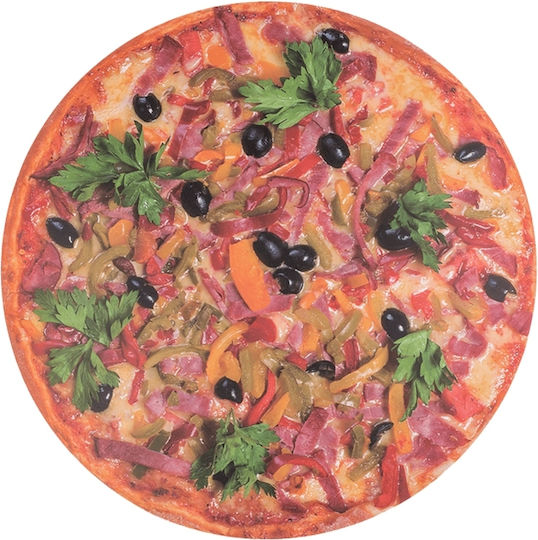 Out of the Blue Pizza Tischsets Rund Kunststoff 38cm 4 Stück