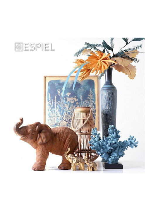 Dekorative Feder Blau 55cm 3Stück Espiel