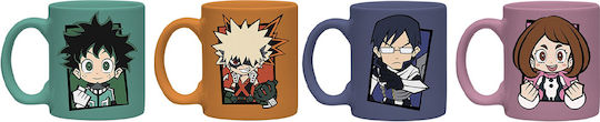 GB eye My Hero Academia - Chibi Κούπα Κεραμική Πολύχρωμη 110ml 4τμχ