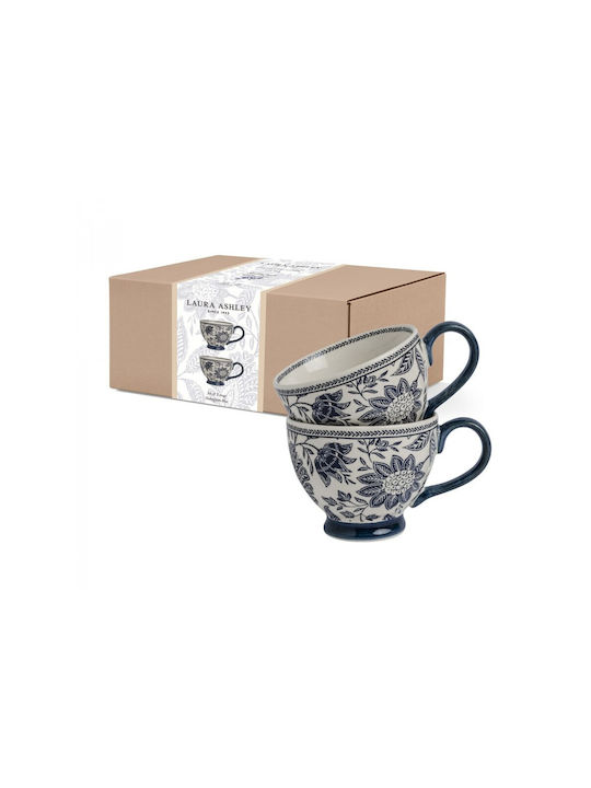 Laura Ashley Cană Ceramică Albastru 430ml