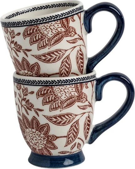 Laura Ashley Κούπα Κεραμική Πολύχρωμη 2τμχ