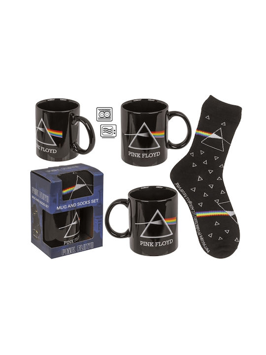 Out of the Blue Pink Floyd Ceramic Multicolour Mug 315ml 2 Pieces
