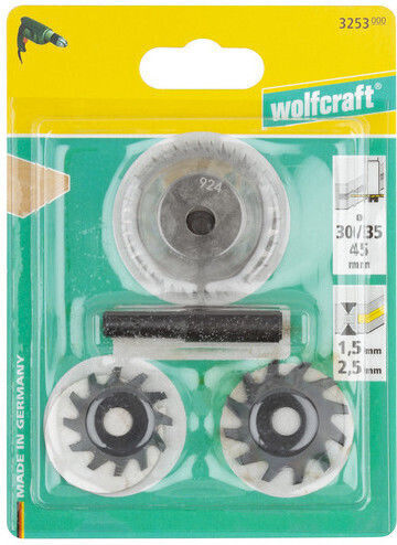 Wolfcraft Φρεζοκεφαλές Κοπής Δίσκος Κοπής Ξύλου 30mm 4τμχ
