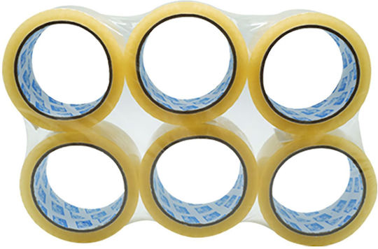 Justnote Ταινία Συσκευασίας Groovy Αθόρυβη 48mm x 60m Διάφανη 6τμχ