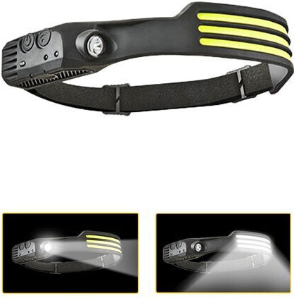 Rechargeable LED Head Flash Light with Maximum Brightness 3000lm W689-3 5 Pieces