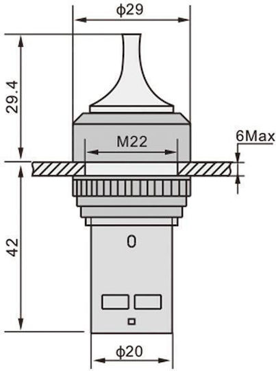 On-Off switch Key Switch with Lighting 1pcs