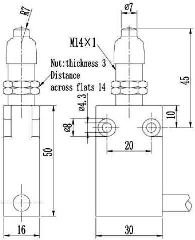 On-Off switch Limit 1pcs