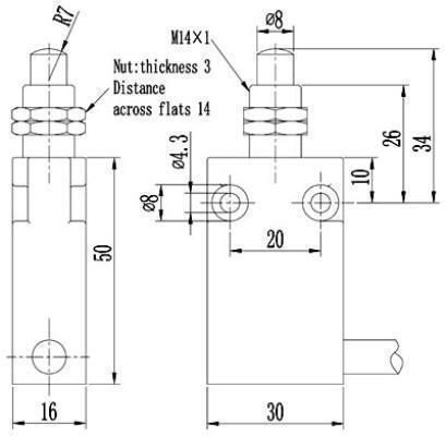 On-Off switch Limit 1pcs
