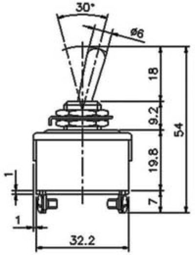Cntd T-1328 Διακόπτης Λεβιέ 20τμχ