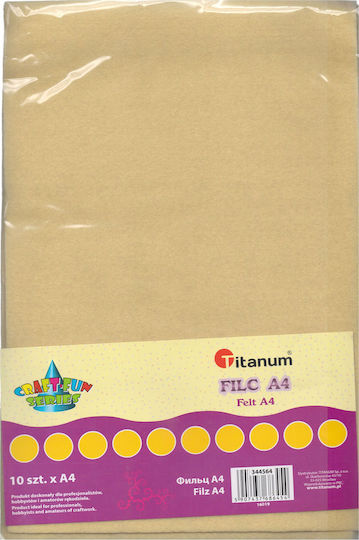 Titanum Платно на рамка Жълт Правоъгълен 20x30см. 200гр/кв.м 1бр 345564