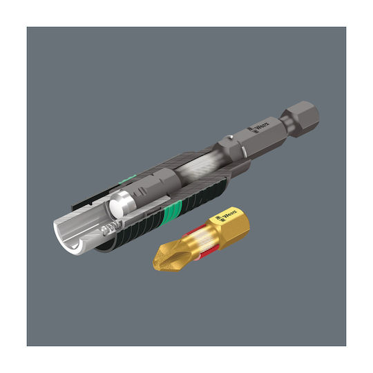Wera 851/4 BDC Screwdriver Bit Cross with Size PH2 W059532