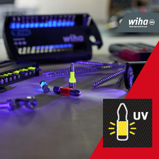 Wiha Комплект битове Wiha Wh 25mm Phillips Pozidriv Torx 1/4" 14 части