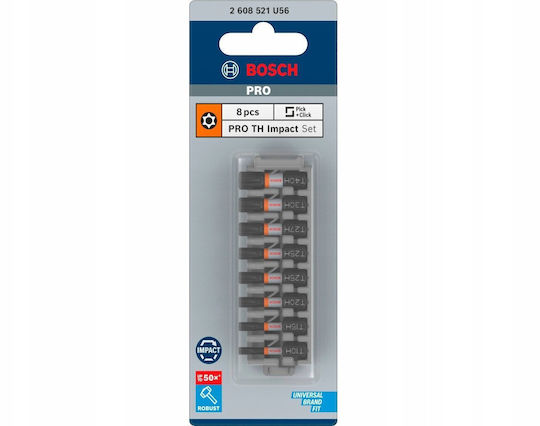 Bosch Pro Σετ 8 Μύτες Κατσαβιδιού