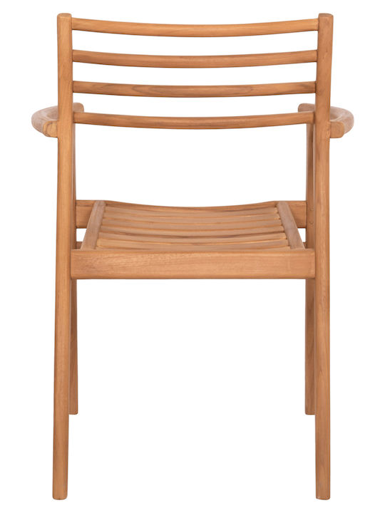 Outdoor Chair Wooden Moosen Natural 2 Pieces 59x60x78cm