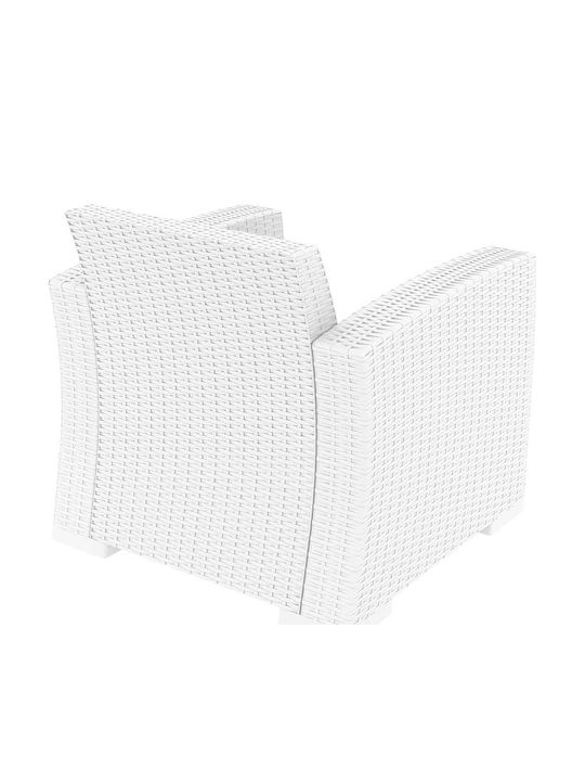 Outdoor-Sessel Rattan Monaco 831 White 82x79x79εκ.