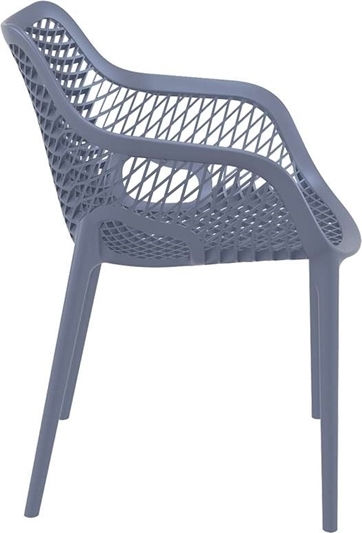 Outdoor Armchair Polypropylene Air Dark Grey 57x60x81cm