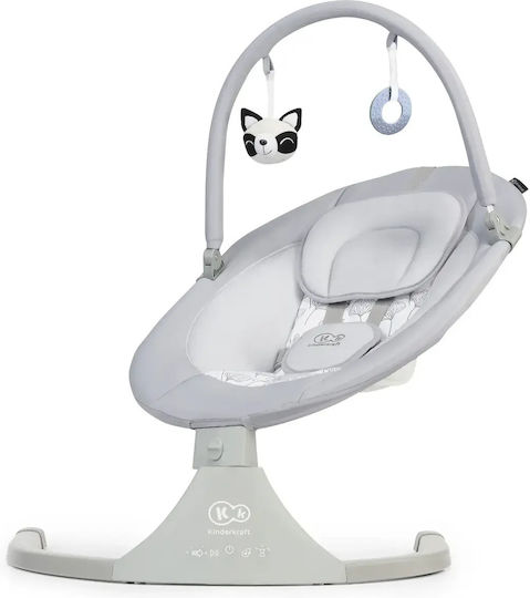 Kinderkraft Electric Baby Relax Swing Luli 2 with Music Gray for Child up to 4.2kg