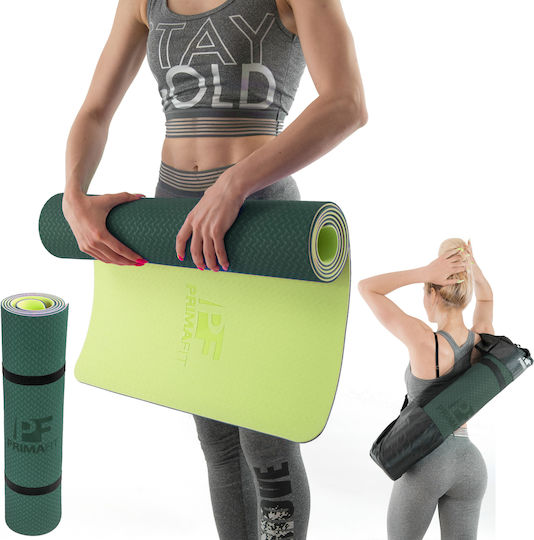 PrimaFit Στρώμα Γυμναστικής Yoga Πράσινο