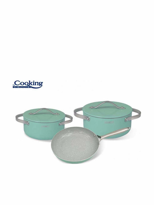 Heinner Creta Kochgeschirr-Set aus Aluminium mit Antihaftbeschichtung 3-tlg
