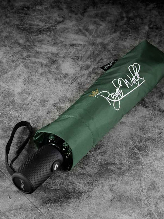 Royal Walk Rezistent la vânt Automat Umbrelă de ploaie Compact Verde