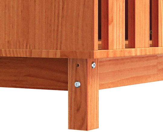 Dog House Waxed Brown 90 X 60 X 67 Cm Solid Pine Wood