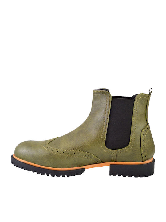 Leather Green Men's Boots