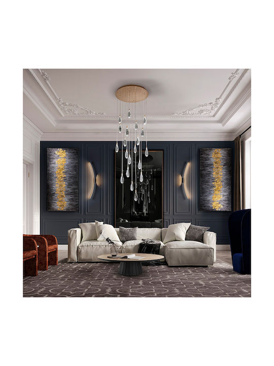Hängelampe Rose Gold 300x65cm.