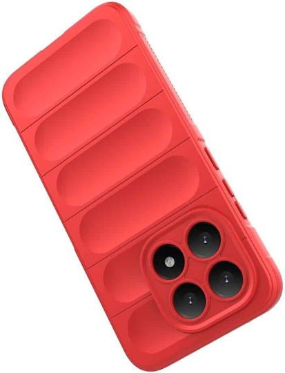Techsuit Magic Umschlag Rückseite Silikon Rot (Xiaomi 15T)