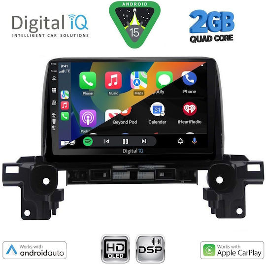 Digital IQ Car Audio System for Mazda CX-5 2017 (Bluetooth/USB/WiFi/GPS/Apple-Carplay/Android-Auto) with Touch Screen 9"