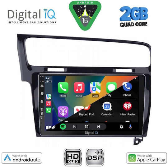 Digital IQ Sistem Audio Auto pentru Volkswagen Magazin online de golf 2013-2020 (Bluetooth/USB/WiFi/GPS/Apple-Carplay/Android-Auto) cu Ecran Tactil 10"