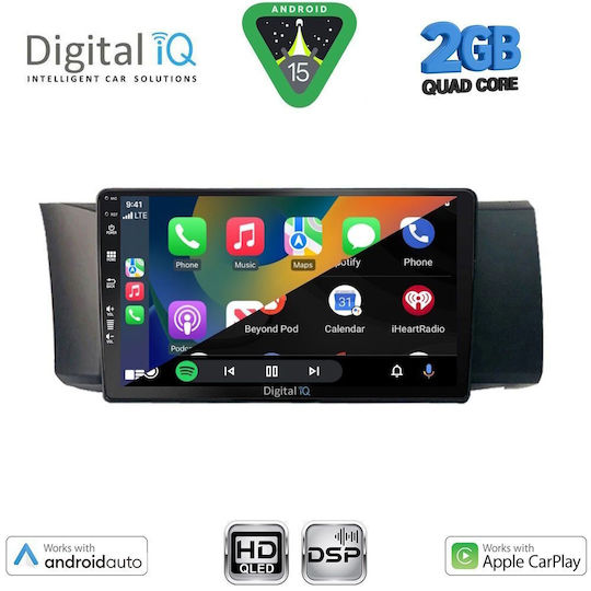 Digital IQ Car Audio System for Toyota GT86 Subaru BRZ 2012 (Bluetooth/USB/WiFi/GPS/Apple-Carplay/Android-Auto) with Touch Screen 9"