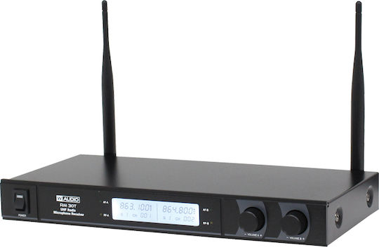 W-Audio RM 30T Twin UHF Handheld Radio (863.1Mhz/864.8Mhz) Set Wireless Microphone Handmade for Vocals