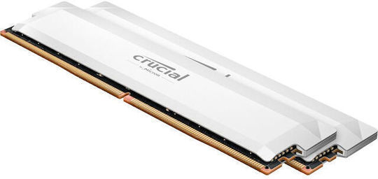 Crucial Pro OC DDR5 32GB RAM με 2x16GB Modules και Ταχύτητα 6400 για Desktop