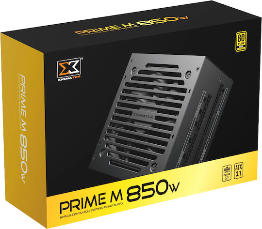 Xigmatek 850W Μαύρο Τροφοδοτικό Υπολογιστή Full Modular 80 Plus Gold