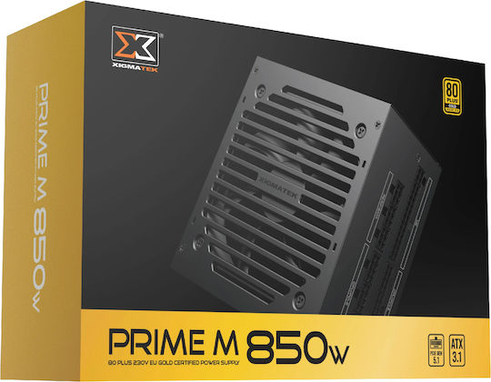 Xigmatek 850W Μαύρο Τροφοδοτικό Υπολογιστή Full Modular 80 Plus Gold