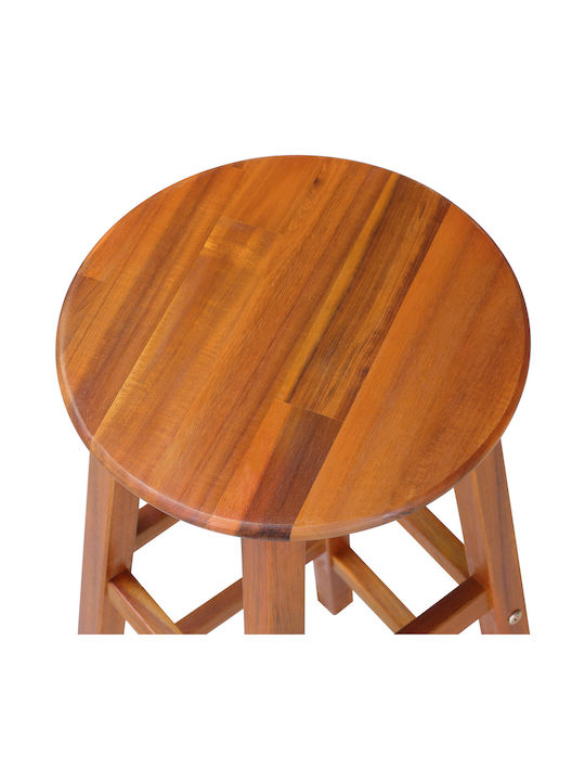 Hölzernes Hocker für Bar Für den Außenbereich Brown 2Stück 34x34x76cm